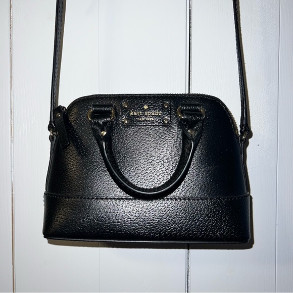 •new• Kate spade boarkskin leather wellesley mini rachelle crossbody satchel - Picture 5 of 10